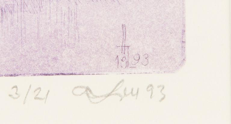Ado Lill, etsningar, 3 st.