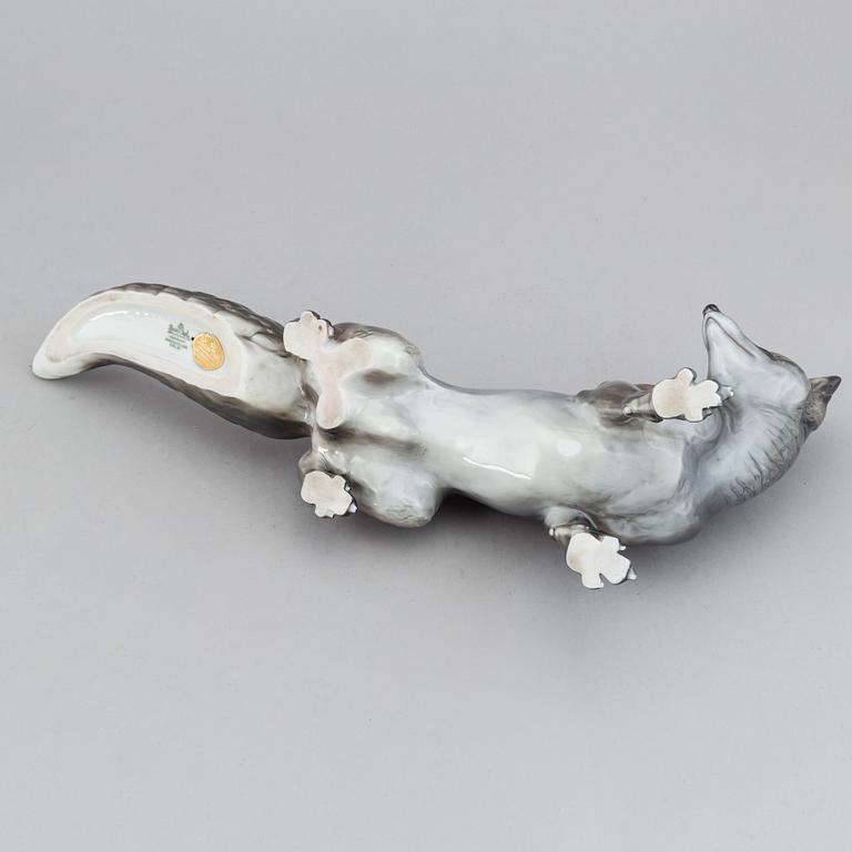 Theodor Kärner, a porcelain figure of a fox, Rosental, Germany.