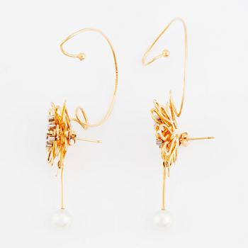 Sigurd Persson, a pair of 18K gold earrings, Stockhom 1969.