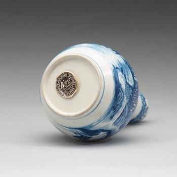 A blue and white vase, Qing dynasty, 18th Century.