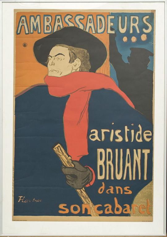 HENRI DE TOULOUSE-LAUTREC, after, poster.