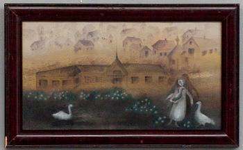 KAARINA KAILA, akvarell, signerad och daterad - 74.