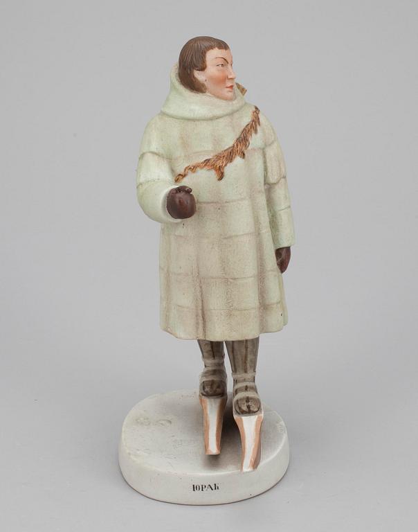 FIGURIN,  biskvi, Gardner, Dimitrovskij Porslinsfabrik, гарднер дмитровский фарфоровый завод, Ryssland 1920-30-tal.