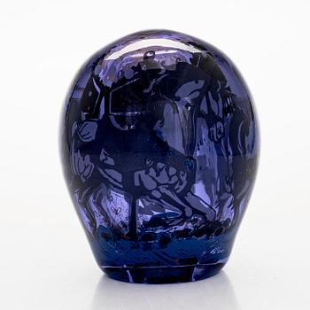 Sini Majuri, unique glass sculpture, 'Today I Dream of You, Secretly' signed Sini Majuri, Riihimäki 2024.