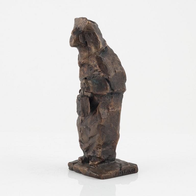 Bror Marklund, sculpture, signed, bronze, height 20.5 cm.