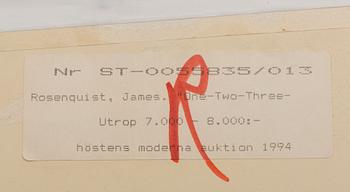 JAMES ROSENQUIST, a signed, dated and numbered colour lithograph with relief.