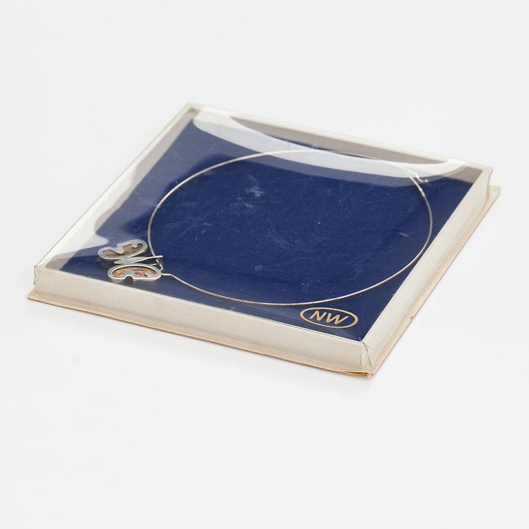 Nanny Still, A sterling silver and titanium necklace. Kultakeskus, Hämeenlinna, 1970s.