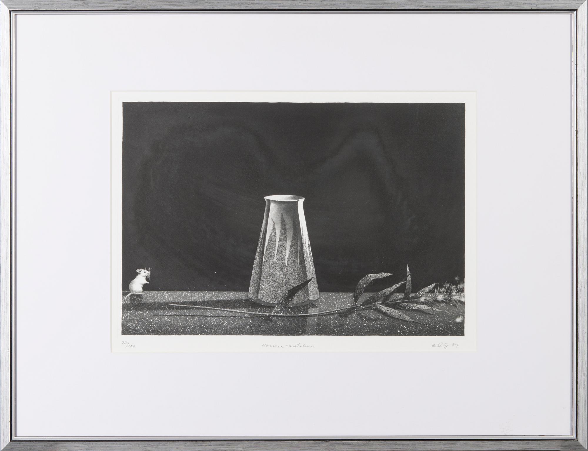 ESA RIIPPA, etsaus, signeerattu ja päivätty -84, numeroitu 32/100.