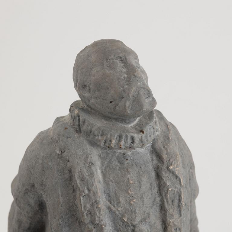 Ivar Johnsson, a patinated plaster sculpture.