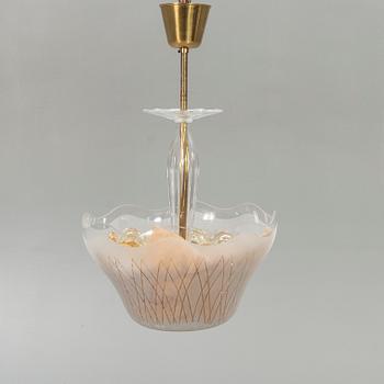 Ceiling lamp Orrefors mid-20th century.