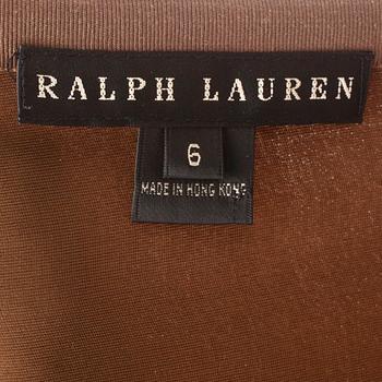 RALPH LAUREN, a pair of brown velvet evening pants.