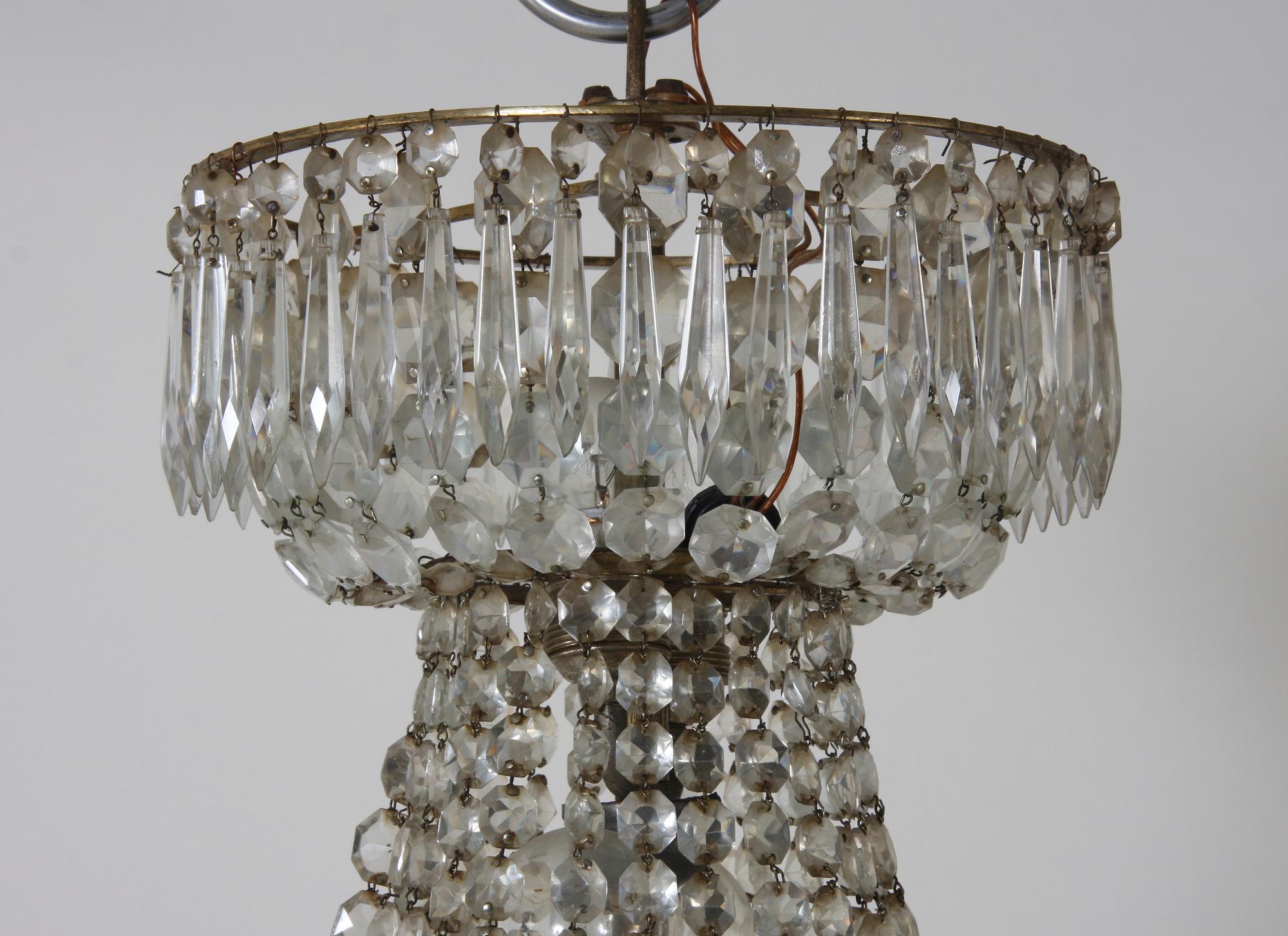 LJUSKRONA, gustaviansk stil, omkring 1900.