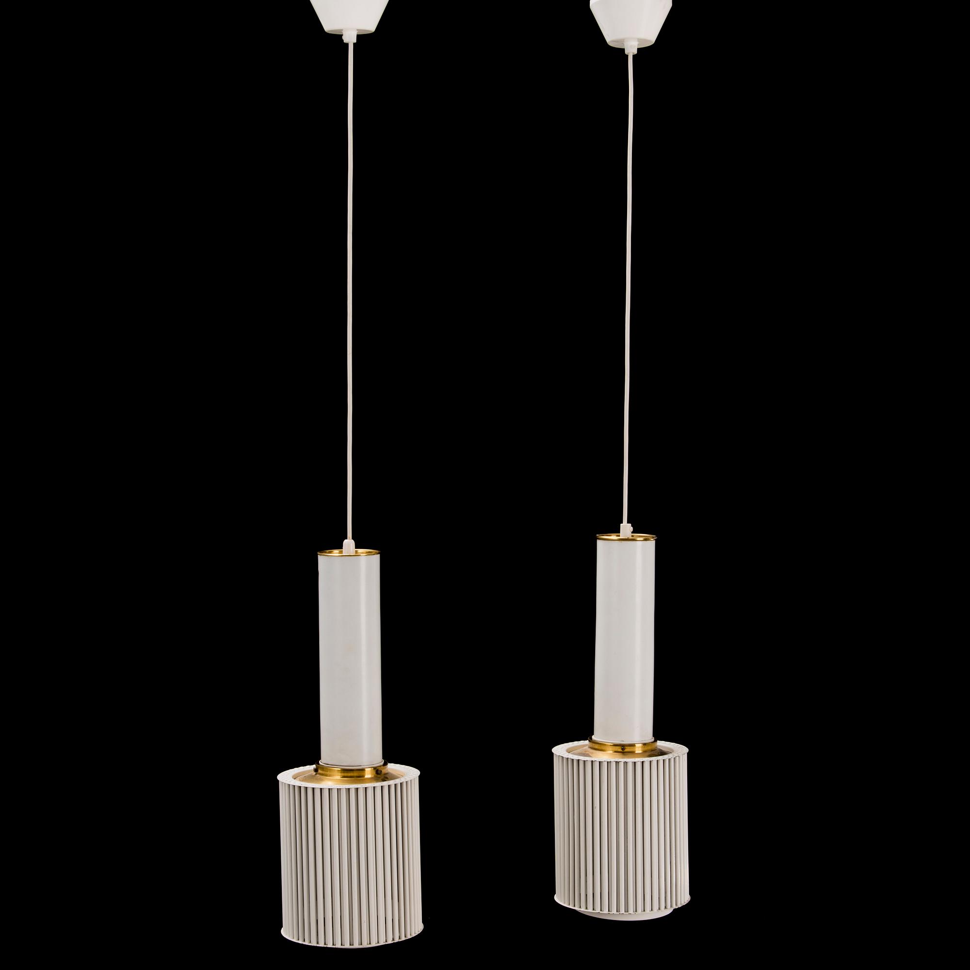 ALVAR AALTO, kattovalaisimia, 2 kpl, malli A111, Valaistustyö.
