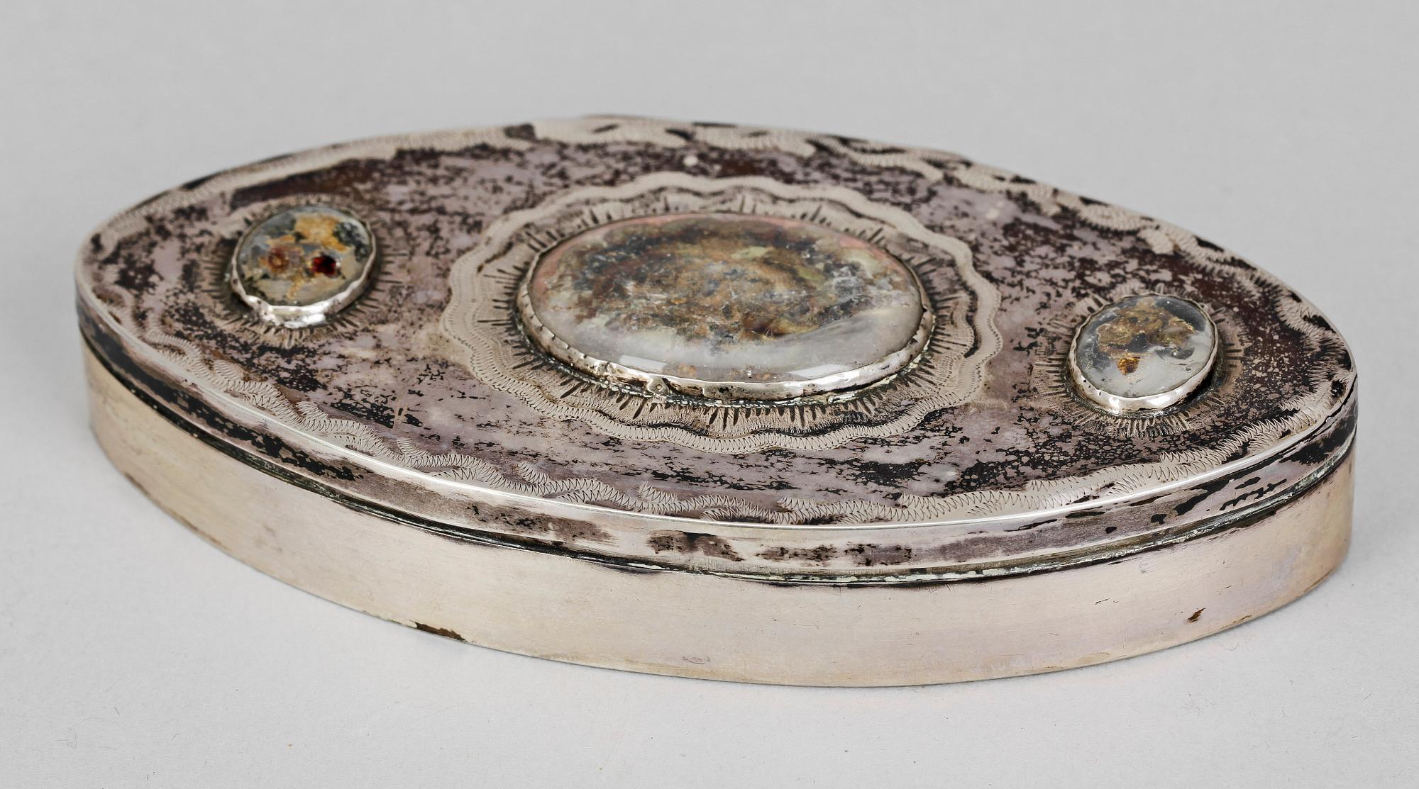 SNUSDOSA, silver, Nils Johan Åström, Sundsvall 1854. Vikt ca 56 gram.