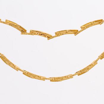 LAPPONIA NECKALCE 18K gold "Tundra" Finland 1997.