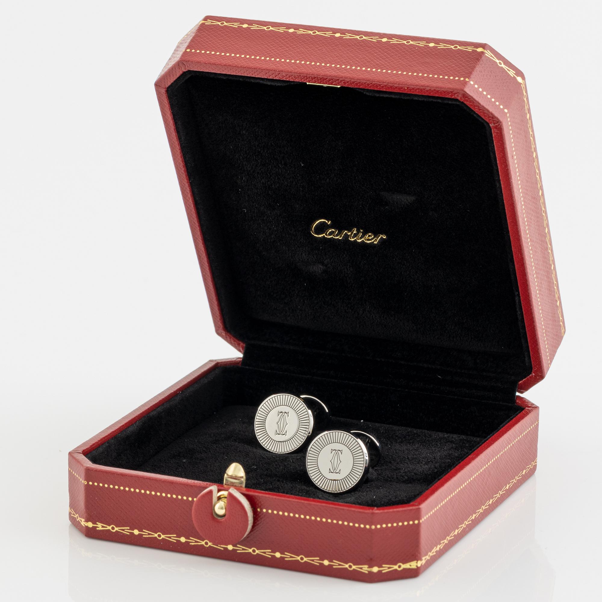 Cartier, cufflinks, 16 mm.