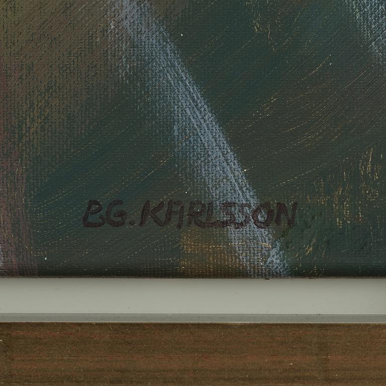 A signed Bengt Göran Karlsson oil on canvas.