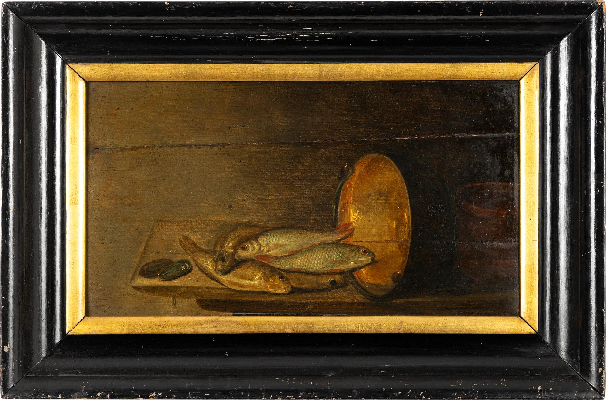 Dutch school, 18th century, still life with fish.