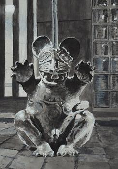 Per-Ivar Lindekrantz, watercolour and pencil, signed.