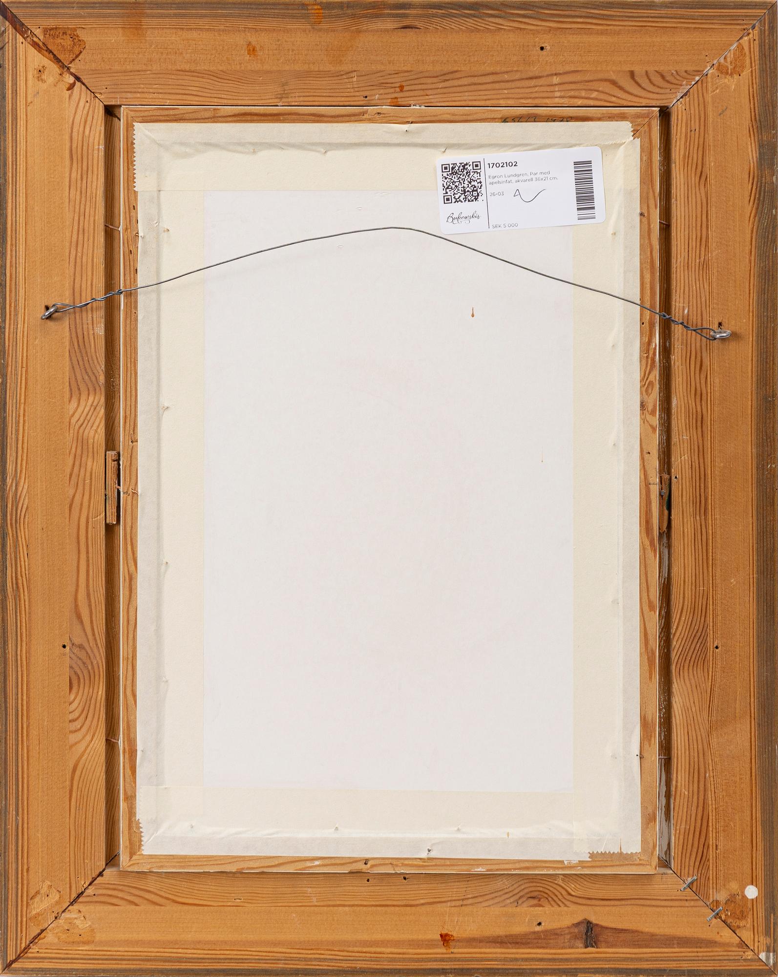 Egron Lundgren, Indian with oranges.