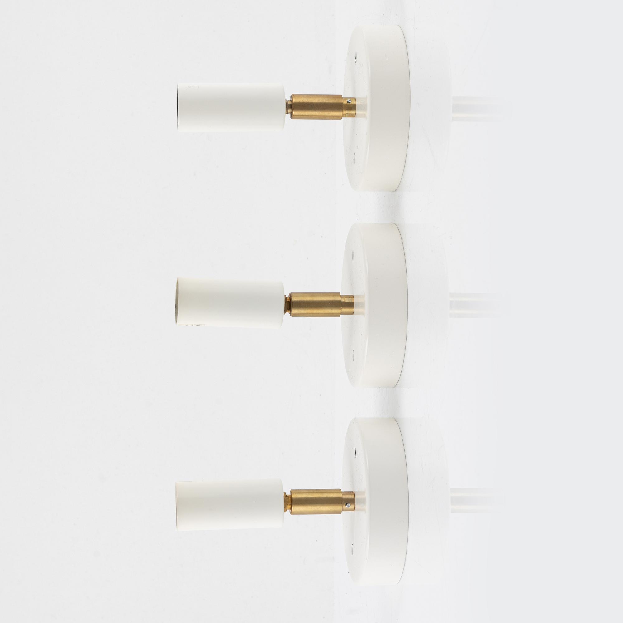 A set of three wall lamps, by Jonas Bohlin, "Star", Örsjö Lighting.