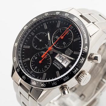 Tag Heuer, Carrera, Calibre 16, "Juan Manuel Fangio", wristwatch, 41 mm.