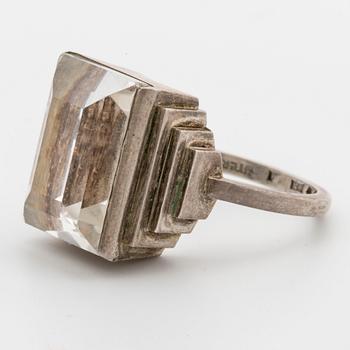 WIWEN NILSSON,  a silver ring, Lund,
