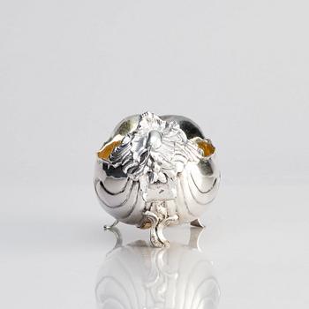 A Swedish parcel-gilt silver cream-jug, mark of Daniel Lundström, Stockholm 1764.