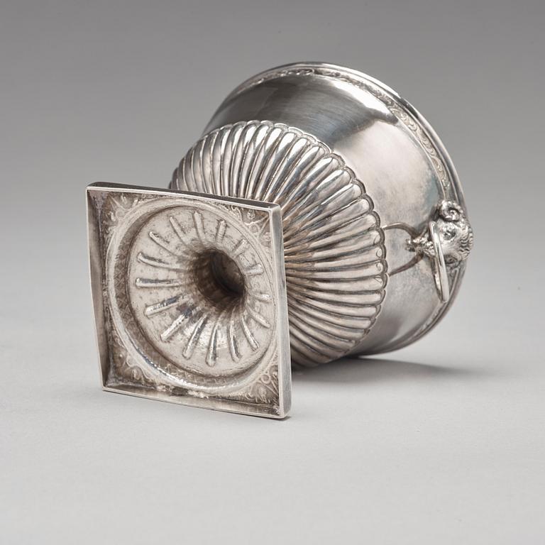 Sockerskål, okänd mästare, silver, Köpenhamn 1790.