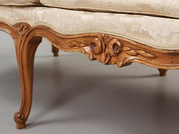 SOFFA. Tyskland, 1700-talets mitt. Rokoko.