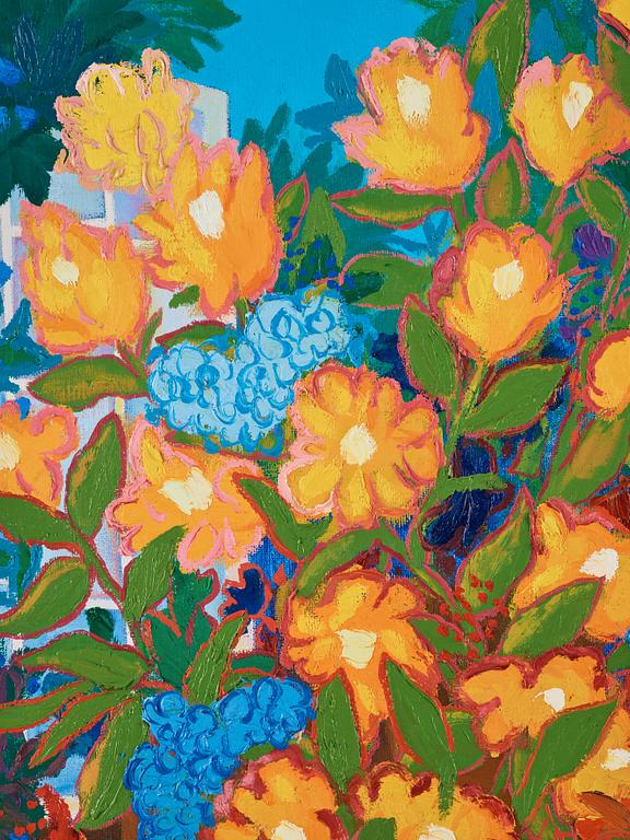 Lennart Jirlow, Flowers in front of the greenhouse.