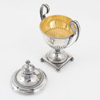 Sockerskål, silver, Gustaviansk stil, K. Andersson, Stockholm 1898.