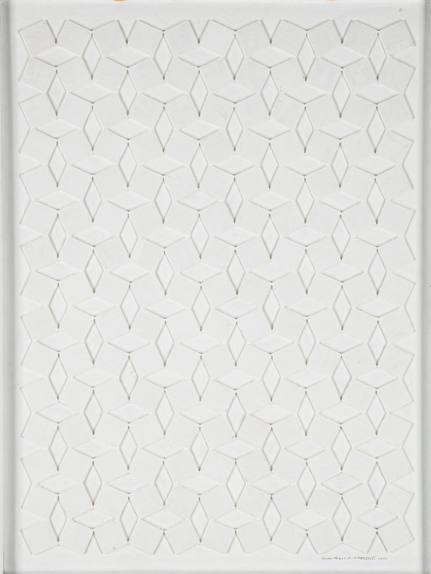 Sven Hansson, relief, signerad och daterad 1991.