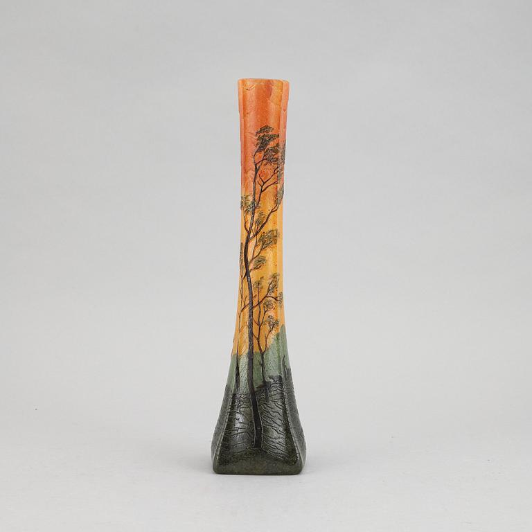 Legras & Cie, an Art Noveau glass vase, Saint-Denis, France.