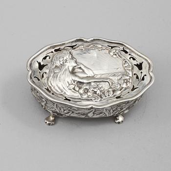 ASK, silver, jugend, Birmingham, 1905, vikt 75 gram.