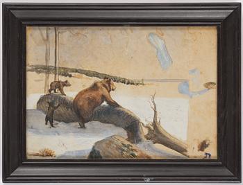 Bruno Liljefors, Bear family.