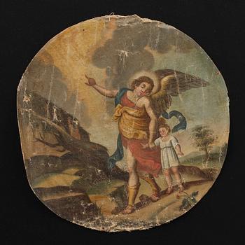 OKÄND KONSTNÄR, oljor, 2 st. Trol 1800-tal.