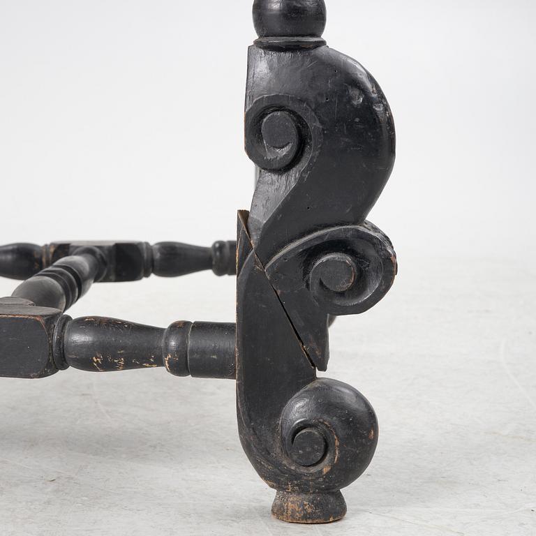 Karmstol, barockstil, omkring 1900 med äldre delar.