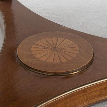 A mahogany veneered Empire style table, first half the 20th Century.