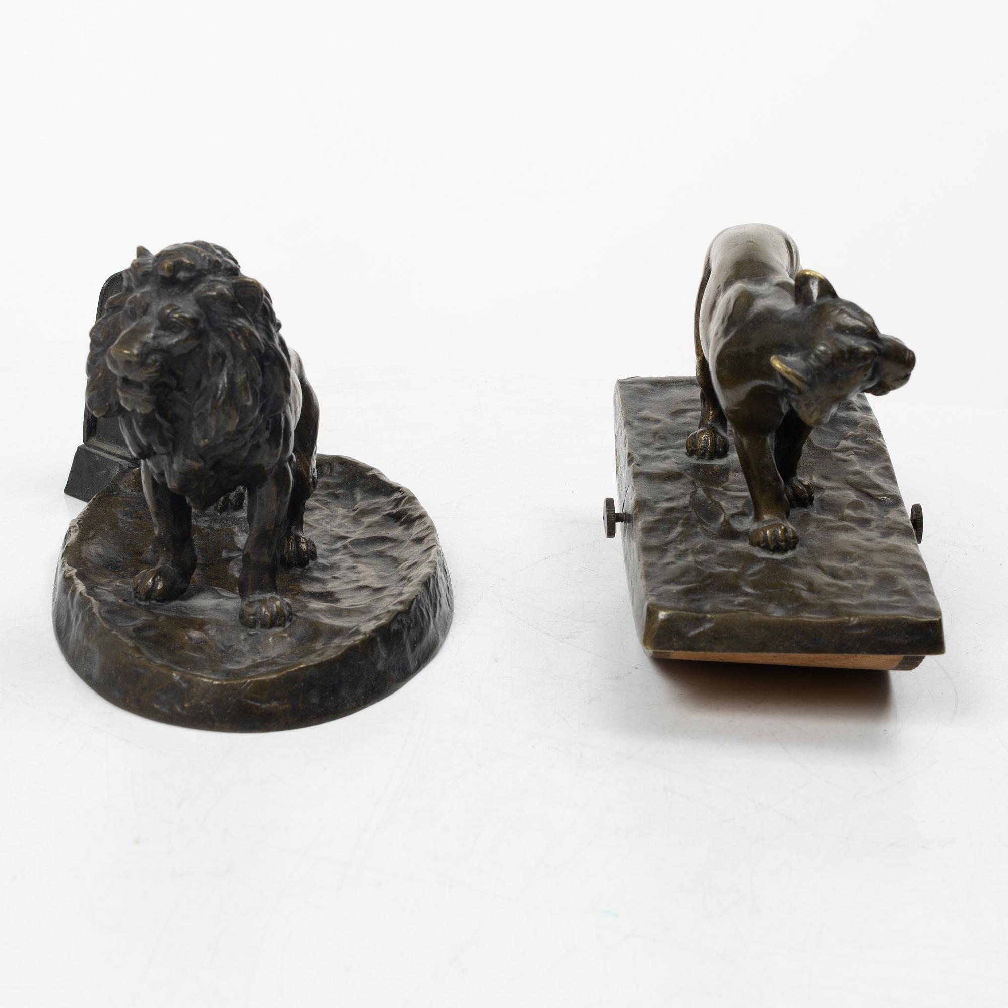 Desk set, 4 pieces, bronze, Austria circa 1900.