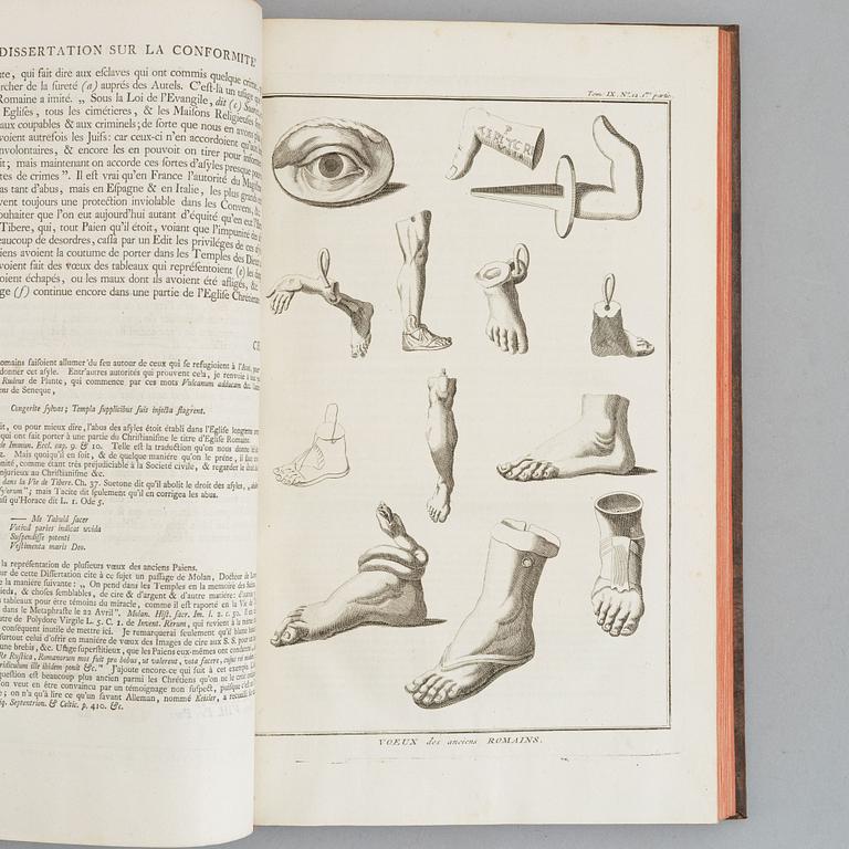 With 248 engraved plates relating to religious costumes and ceremonies, including distant lands such as China, 9 vols.