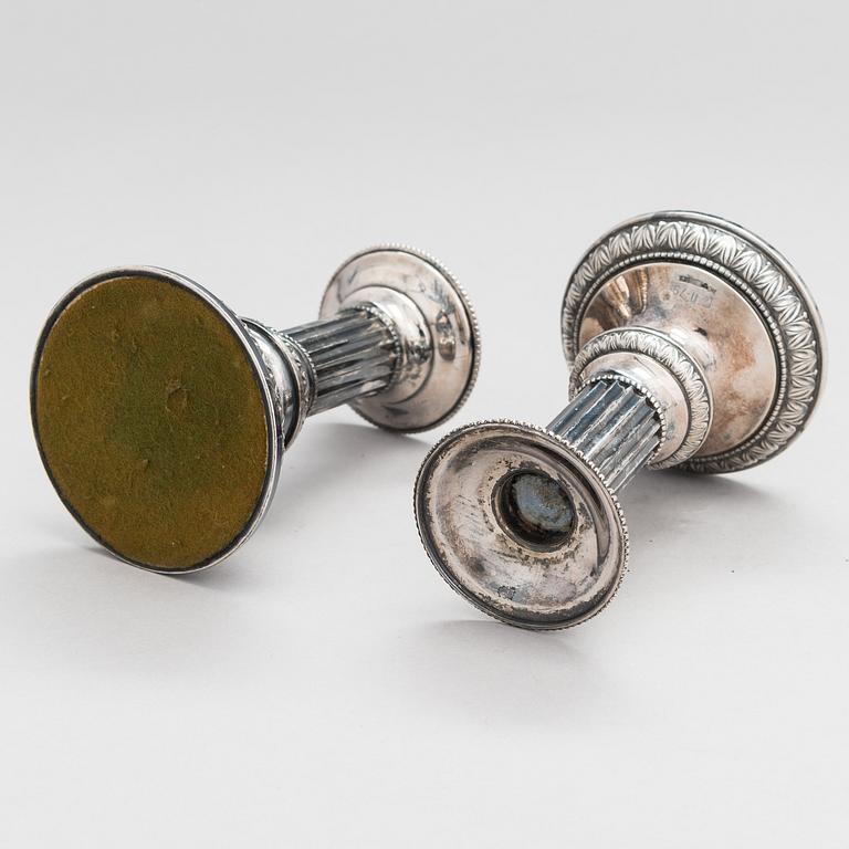 A pair of silver candlesticks, Kultateollisuus, Turku 1976.
