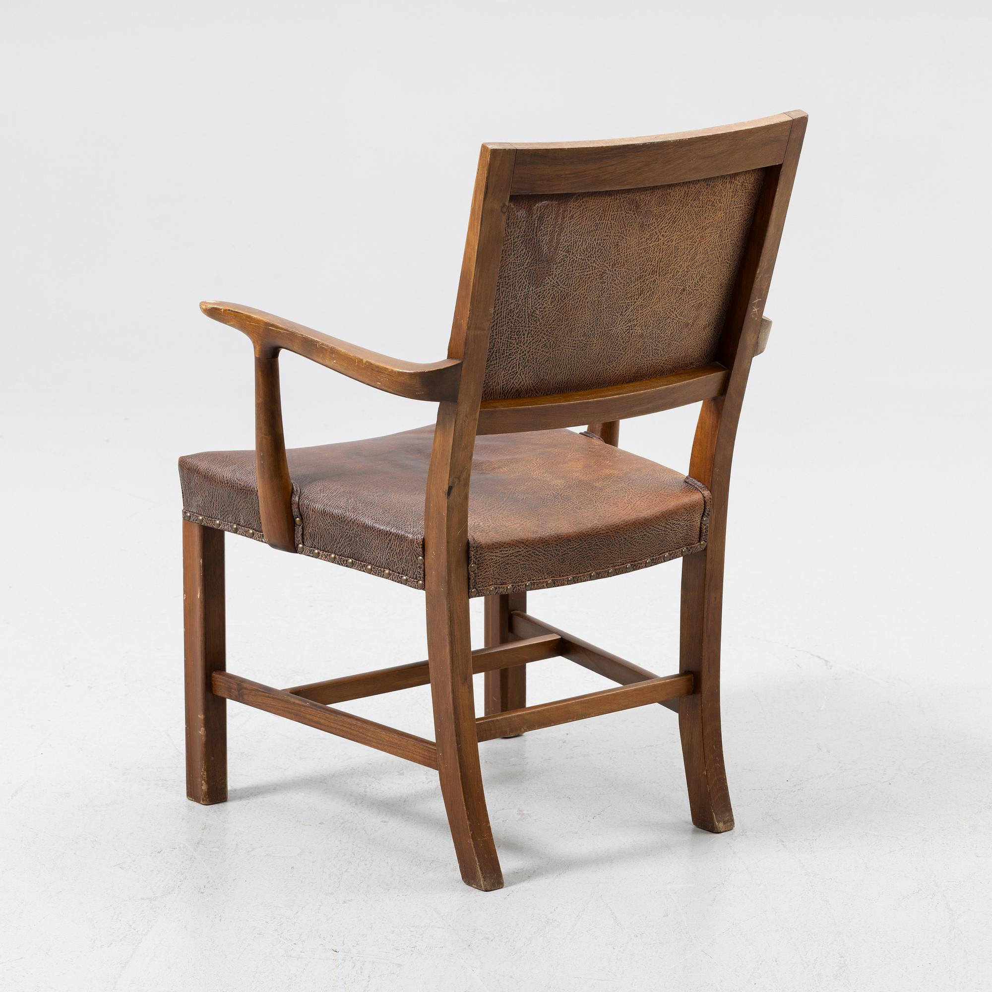 Armchair, possibly Denmark, mid-20th century.