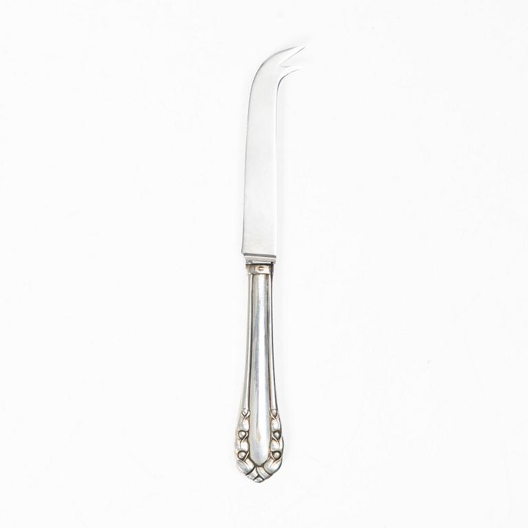 Georg Jensen, ostkniv, silver, Köpenhamn, 1900-talets andra hälft.