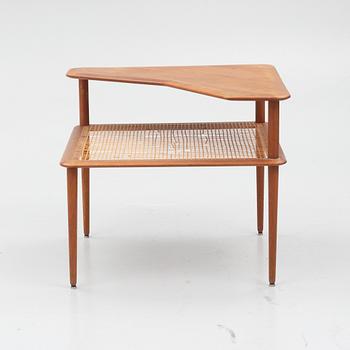 Peter Hvidt & Orla Mølgaard Nielsen, a corner sofa with table, three pieces, 'Minerva', France & Daverkosen, Denmark, 1950s/1960s.