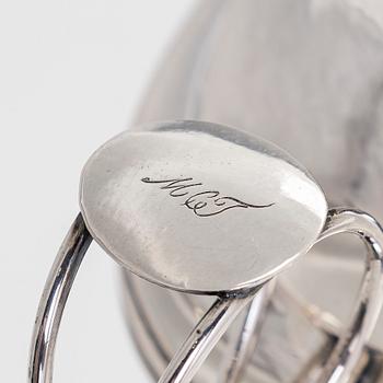 Jacob Richard Borg, sockerskål, silver, Gävle 1828.