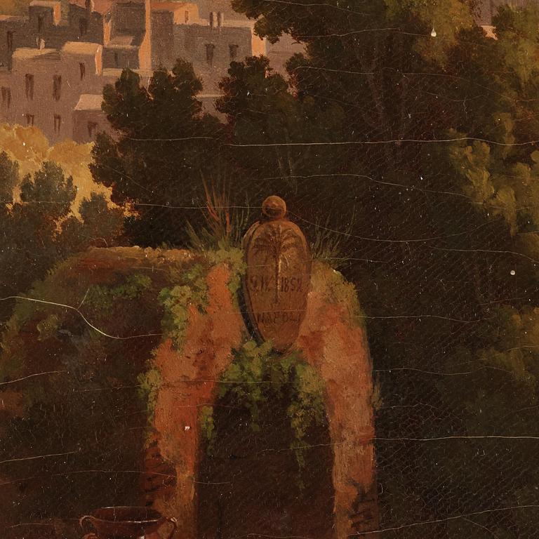Gustaf Wilhelm Palm, ”Vue af Neapel från Monte Posillipo” (View of Naples from Monte Posillipo).
