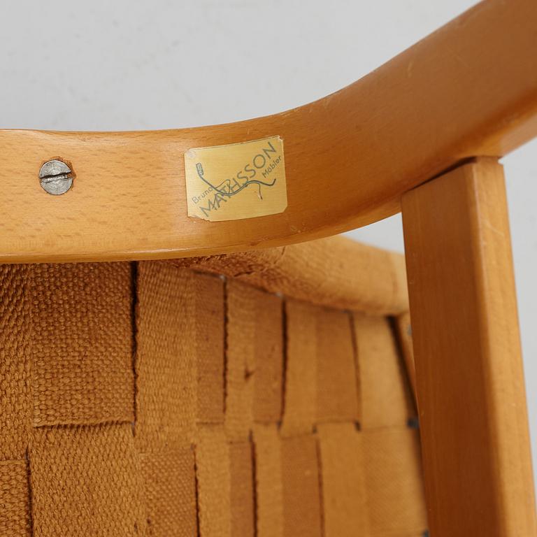 Bruno Mathsson, an 'Eva' easy chair, Firma Karl Mathsson, Värnamo, Sweden, dated 1941.