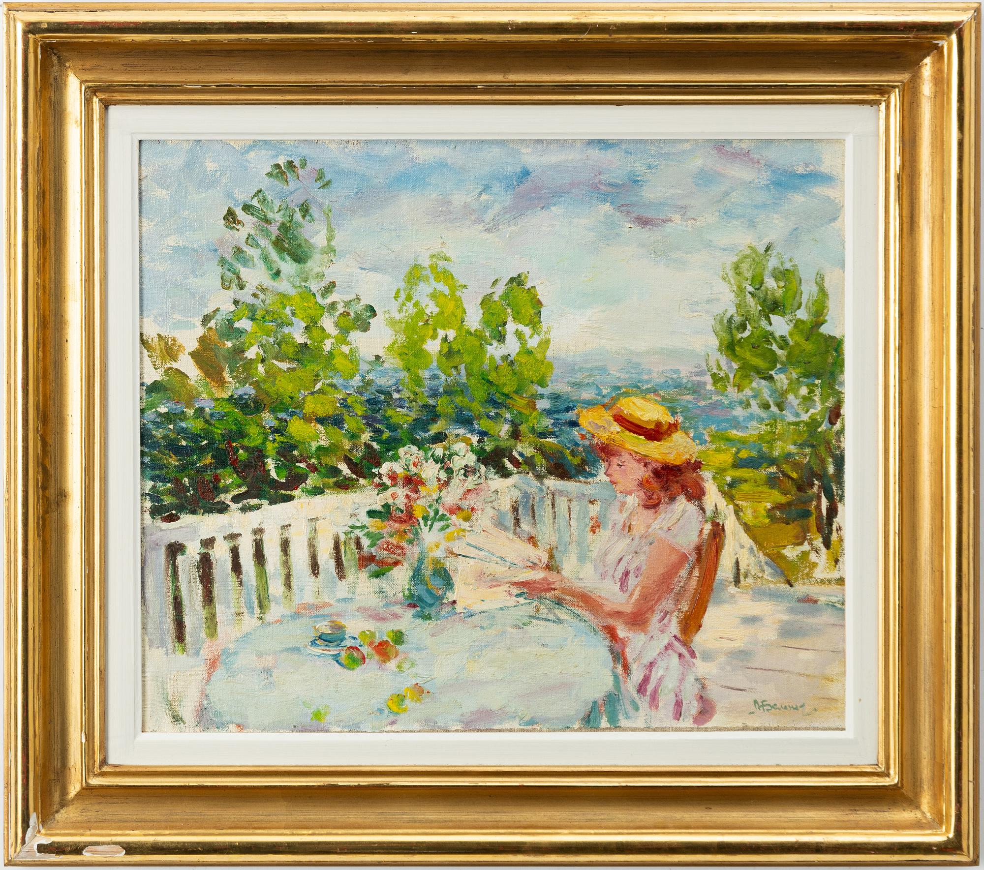 Anatoli Belonog, "Summerday at the Padio".