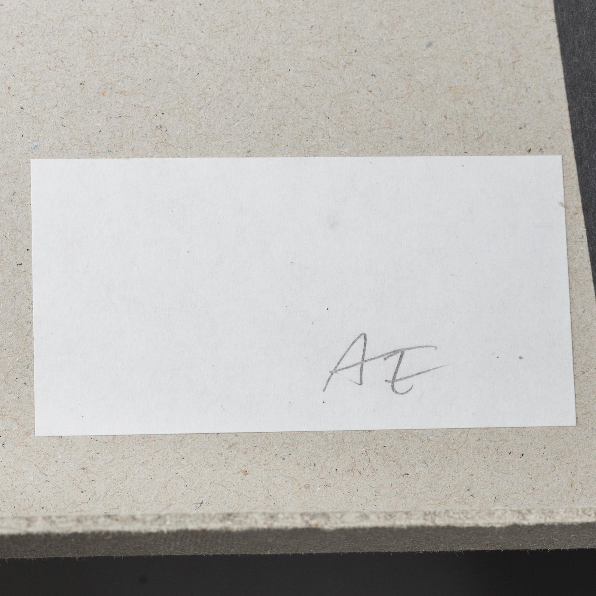ANDREAS ERIKSSON, portfolio. Signed AE inside the box.